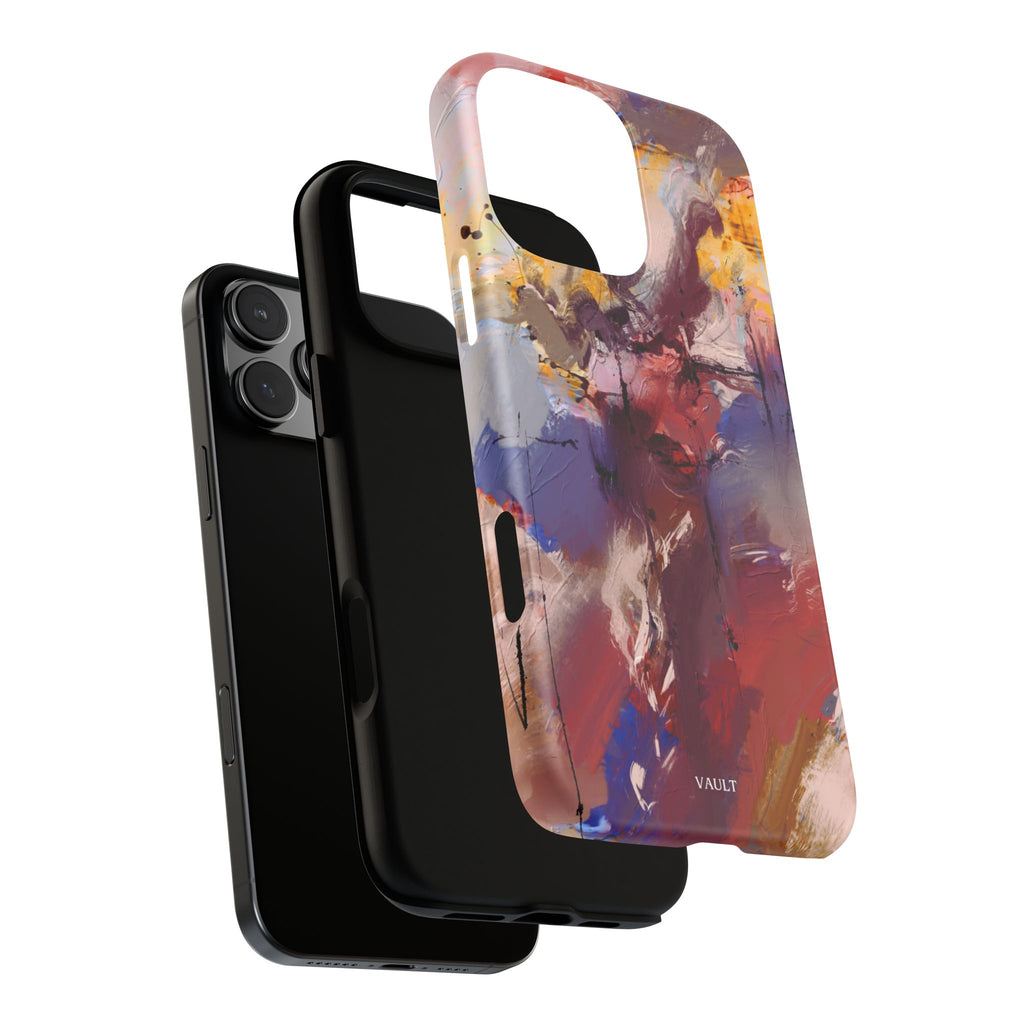 Abstract Brushstroke Tough Phone Case — Colorful Protective iPhone Cover