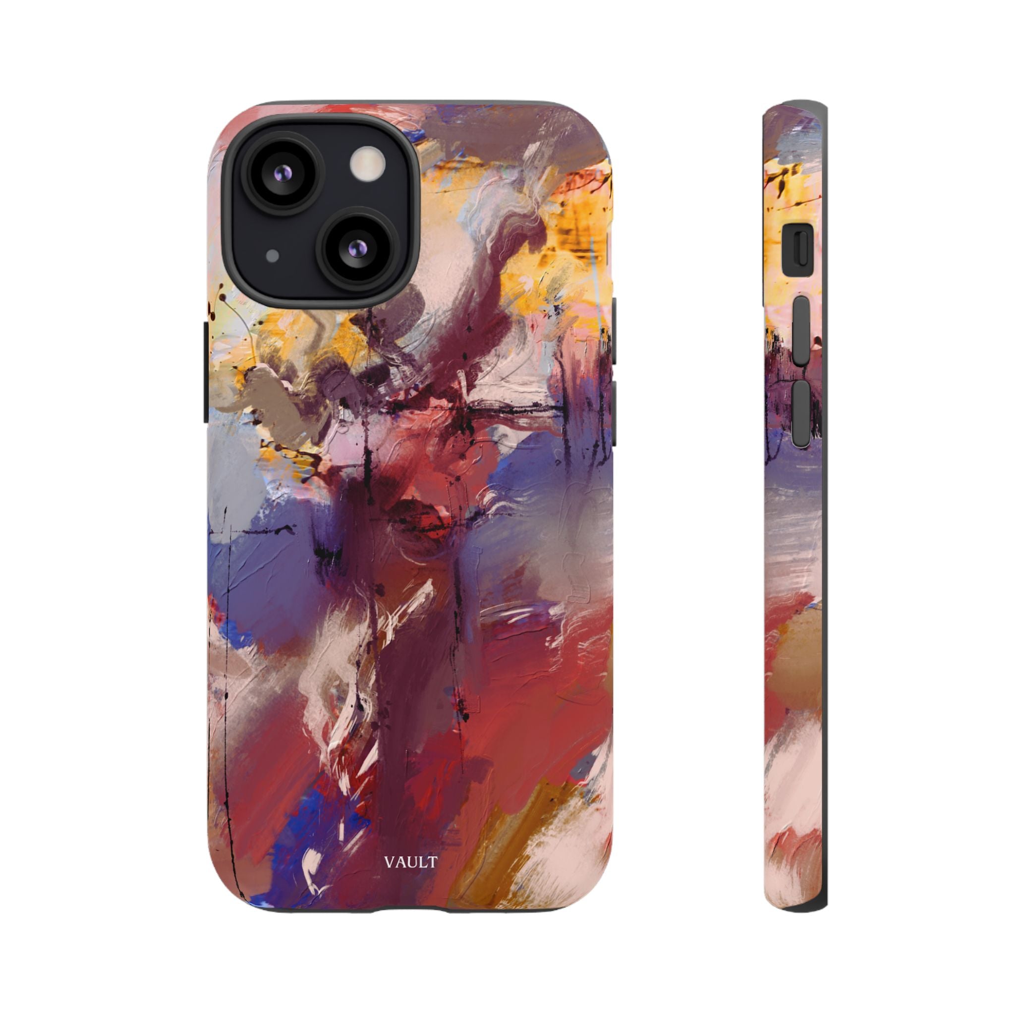 Abstract Brushstroke Tough Phone Case — Colorful Protective iPhone Cover