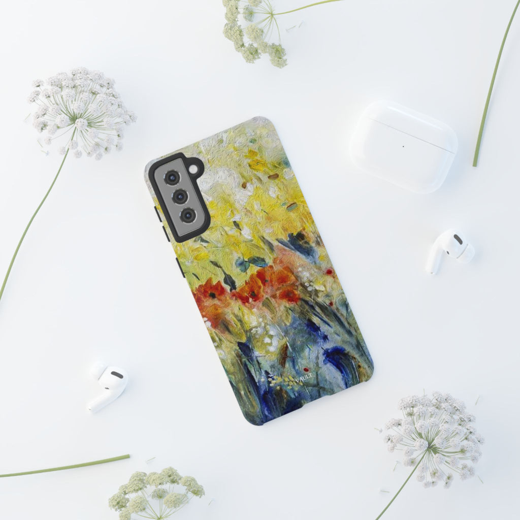 Floral Watercolor Phone Case — Yellow Garden Tough Cases