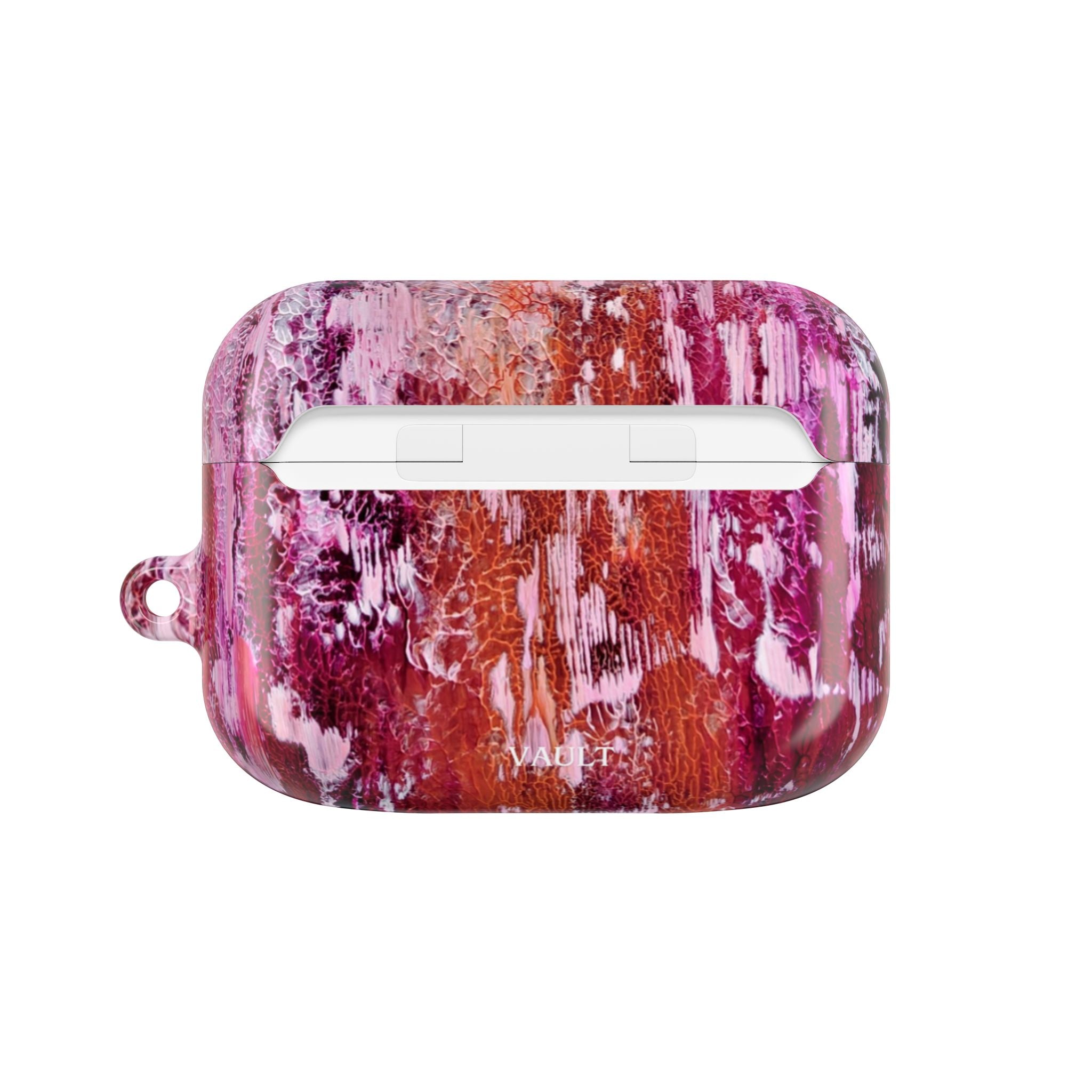 Abstract Pink Marble AirPod Case – Protective Artistic Earbud Cover