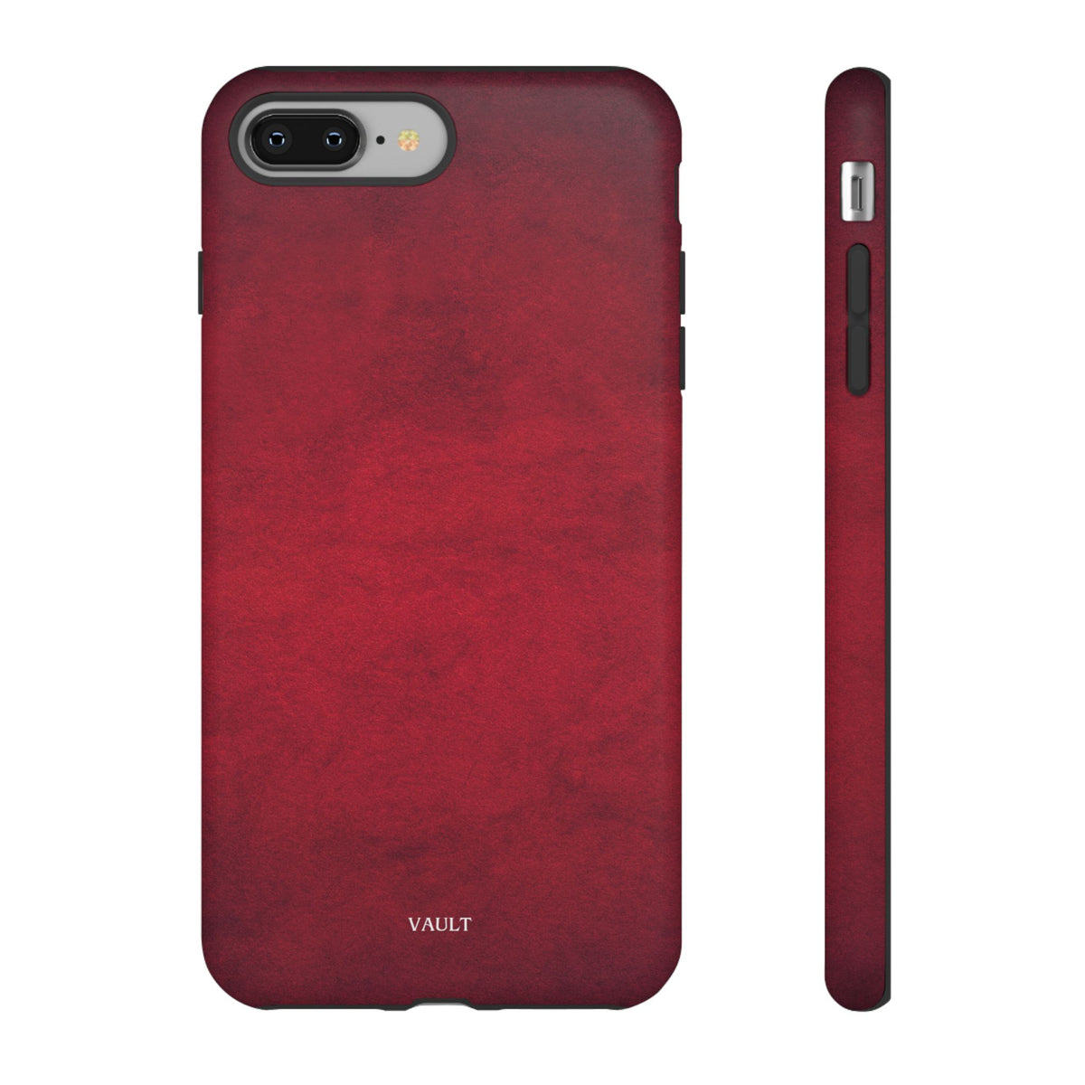 Red Leather Texture Phone Case Impact-Resistant Case