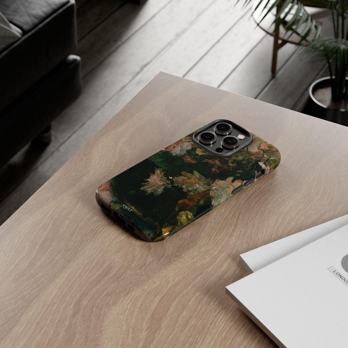 Floral Painterly Tough Phone Case — Vintage Autumn Leaves Phone Cover