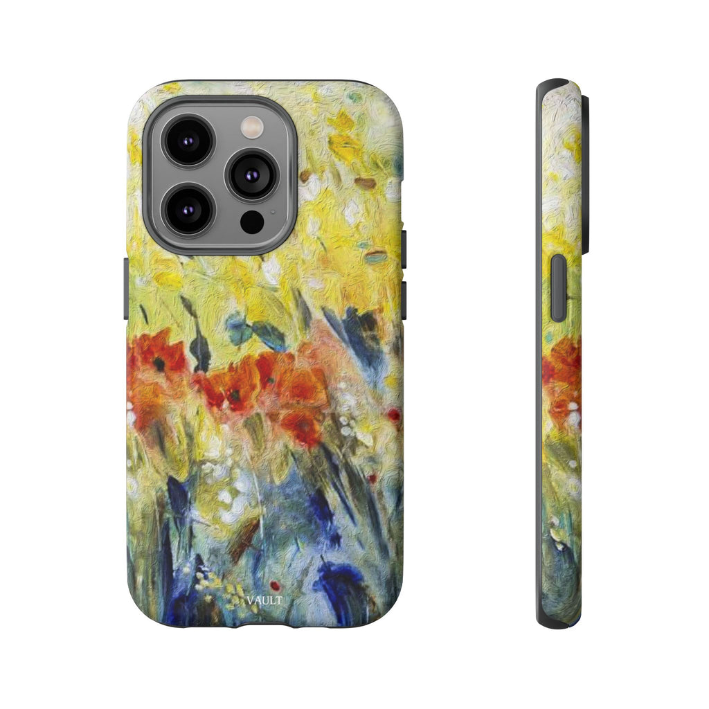 Floral Watercolor Phone Case — Yellow Garden Tough Cases