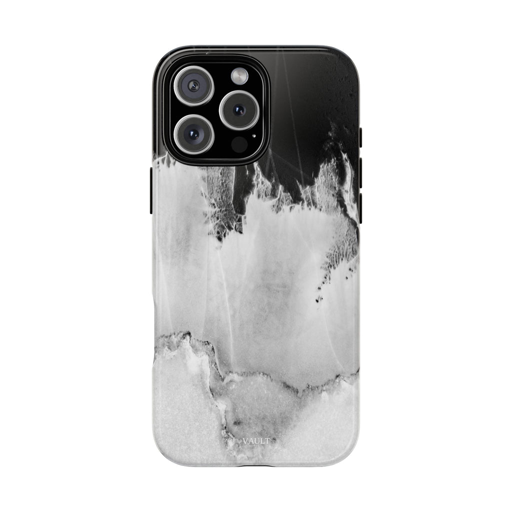 Marble Ink Tough Case — Black & White Abstract Phone Cover
