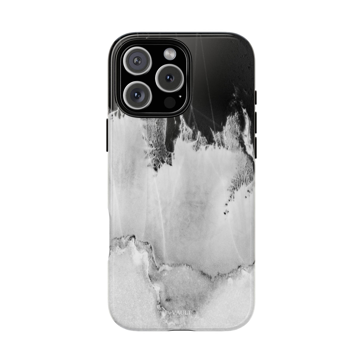Marble Ink Tough Case — Black & White Abstract Phone Cover