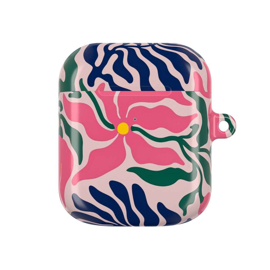 AirPod Case — Pink Floral Swirl Protective Cover