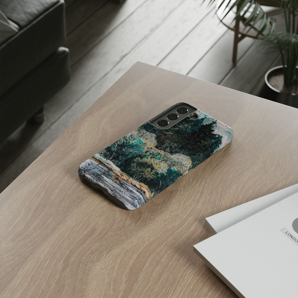 Phone Case - Moody Forest Landscape Protective Tough Case
