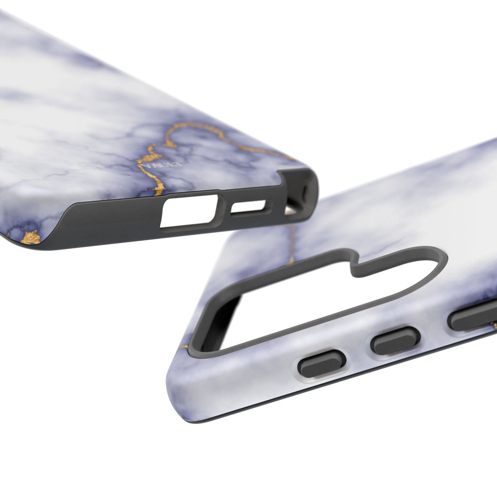 Purple Marble Tough Phone Case with Gold Veins