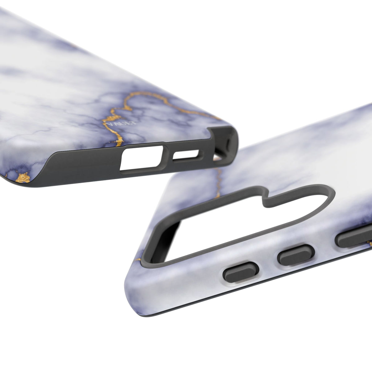 Purple Marble Tough Phone Case with Gold Veins