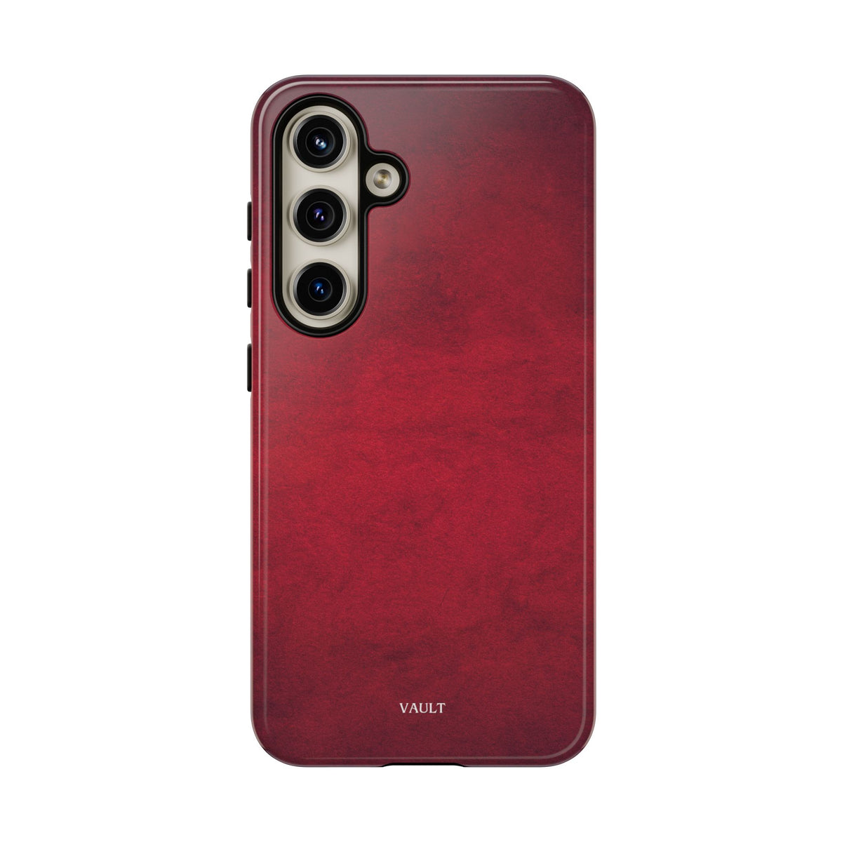 Red Leather Texture Phone Case Impact-Resistant Case
