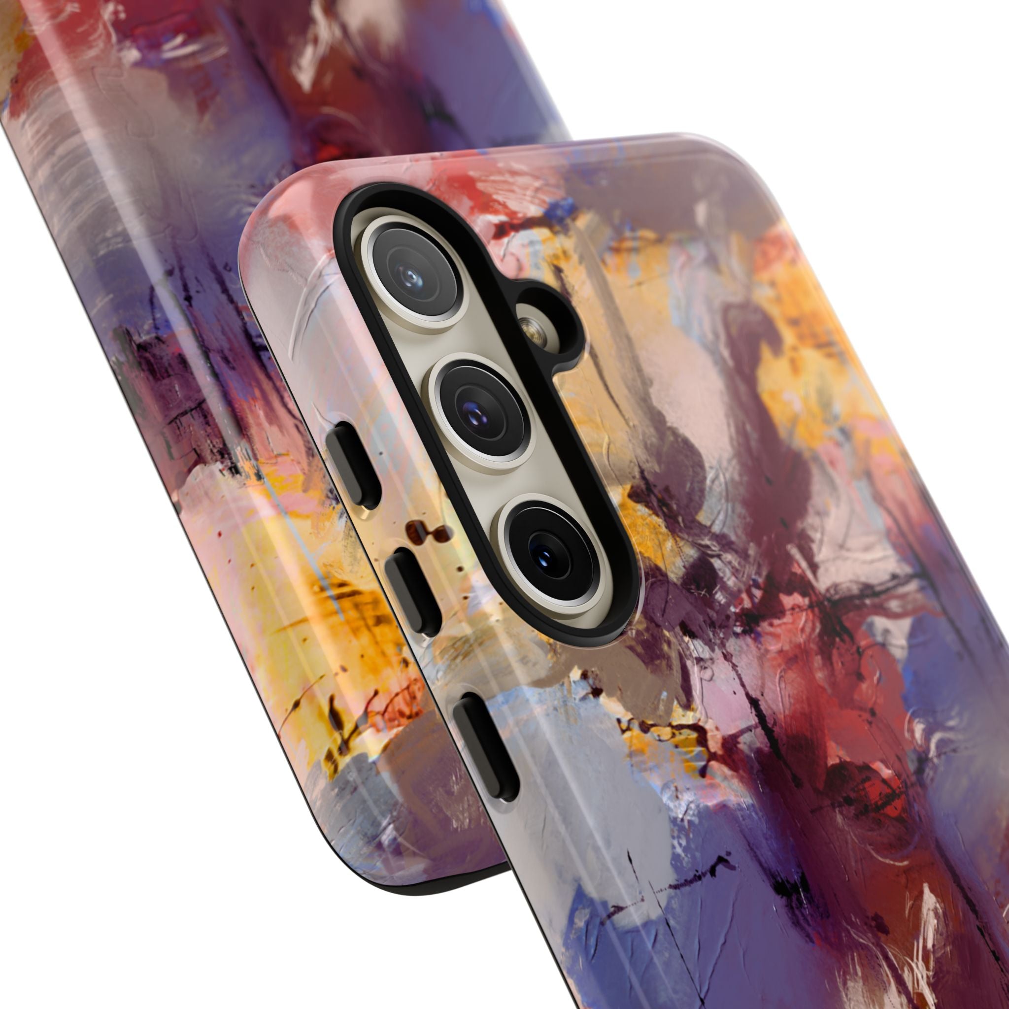 Abstract Brushstroke Tough Phone Case — Colorful Protective iPhone Cover