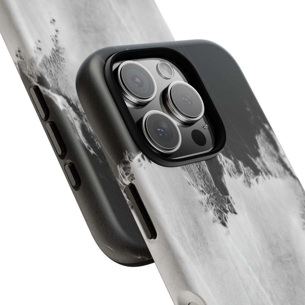 Marble Ink Tough Case — Black & White Abstract Phone Cover