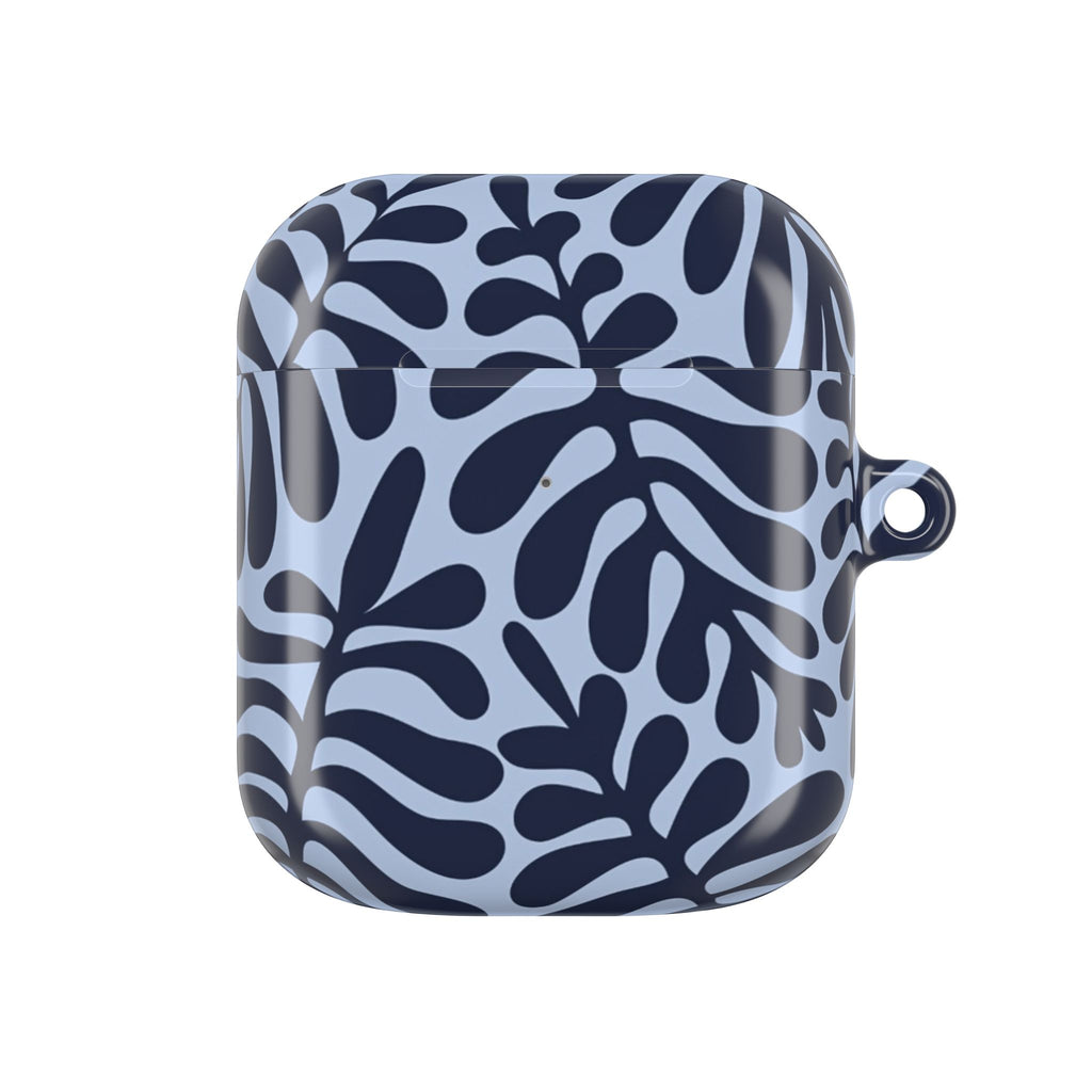 Blue Leaf AirPod Case - Botanical Protective Cover