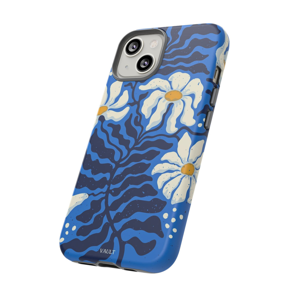 Blue Daisy Tough Phone Case — Floral Protective Phone Cover