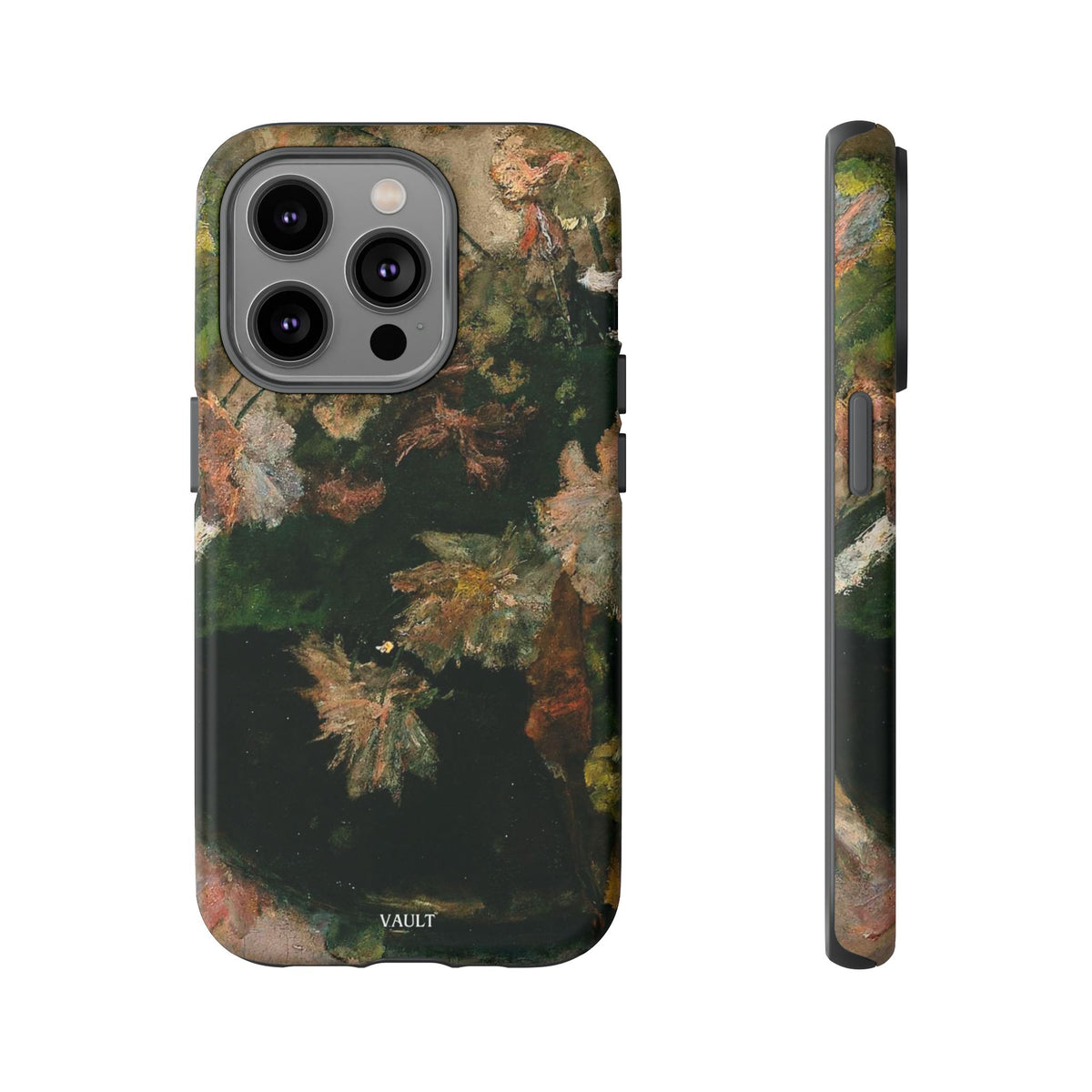 Floral Painterly Tough Phone Case — Vintage Autumn Leaves Phone Cover