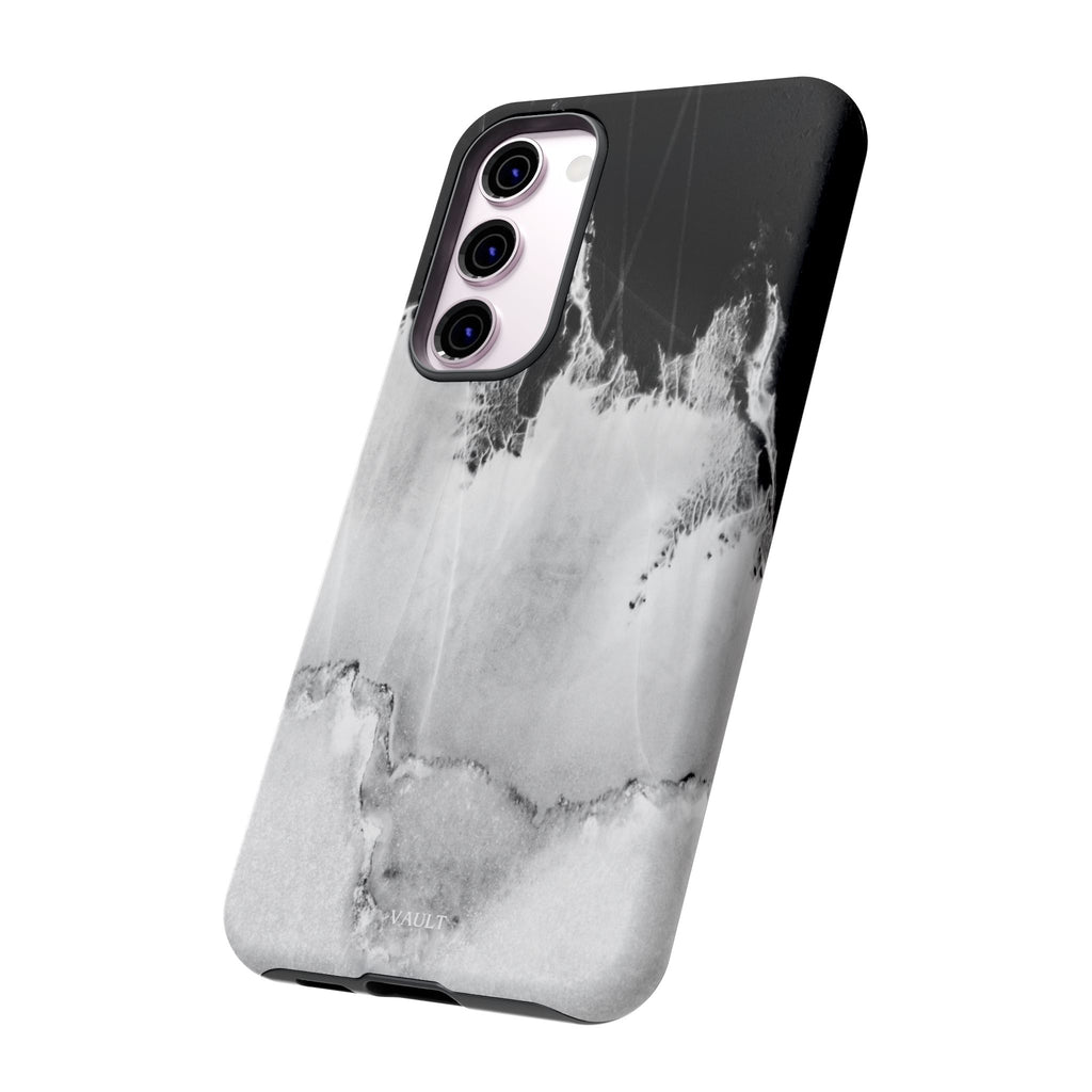 Marble Ink Tough Case — Black & White Abstract Phone Cover
