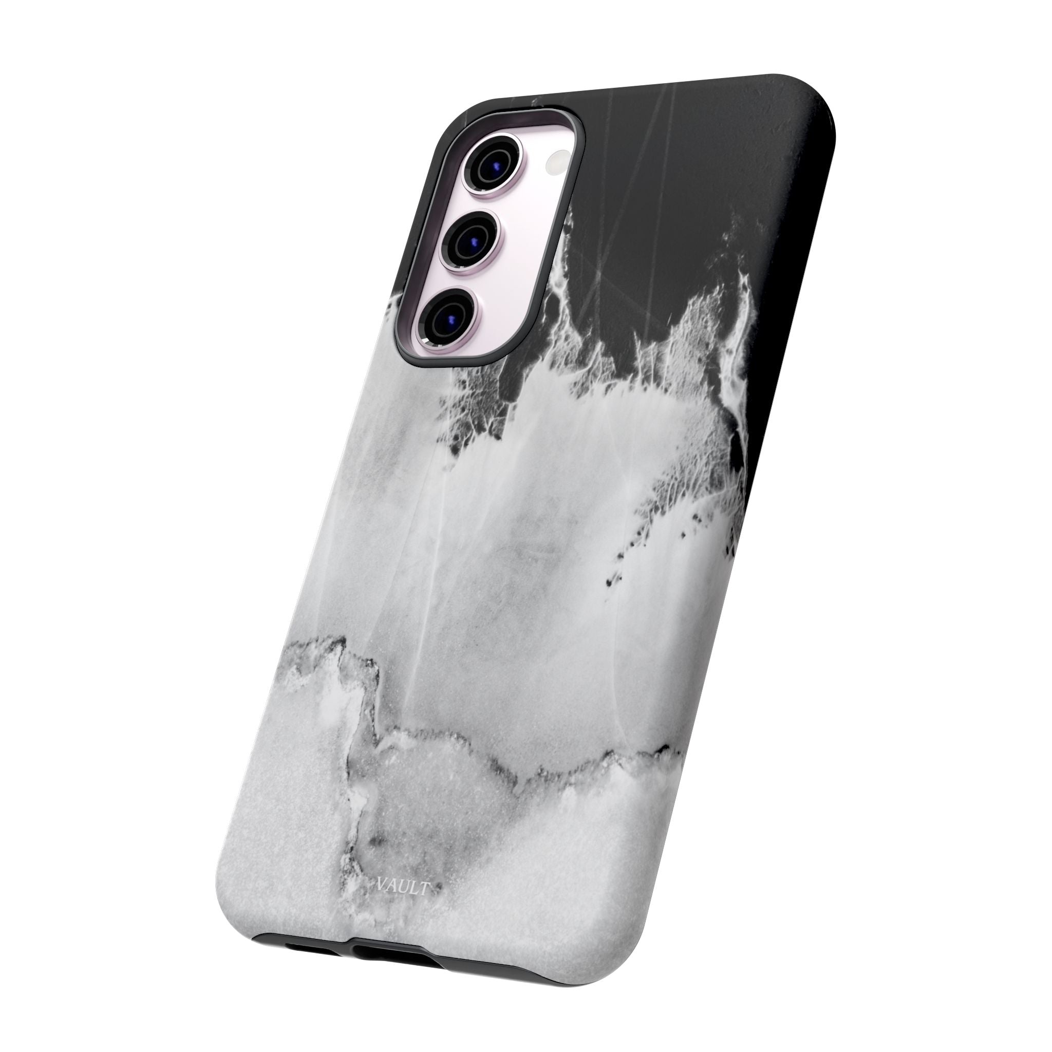 Marble Ink Tough Case — Black & White Abstract Phone Cover