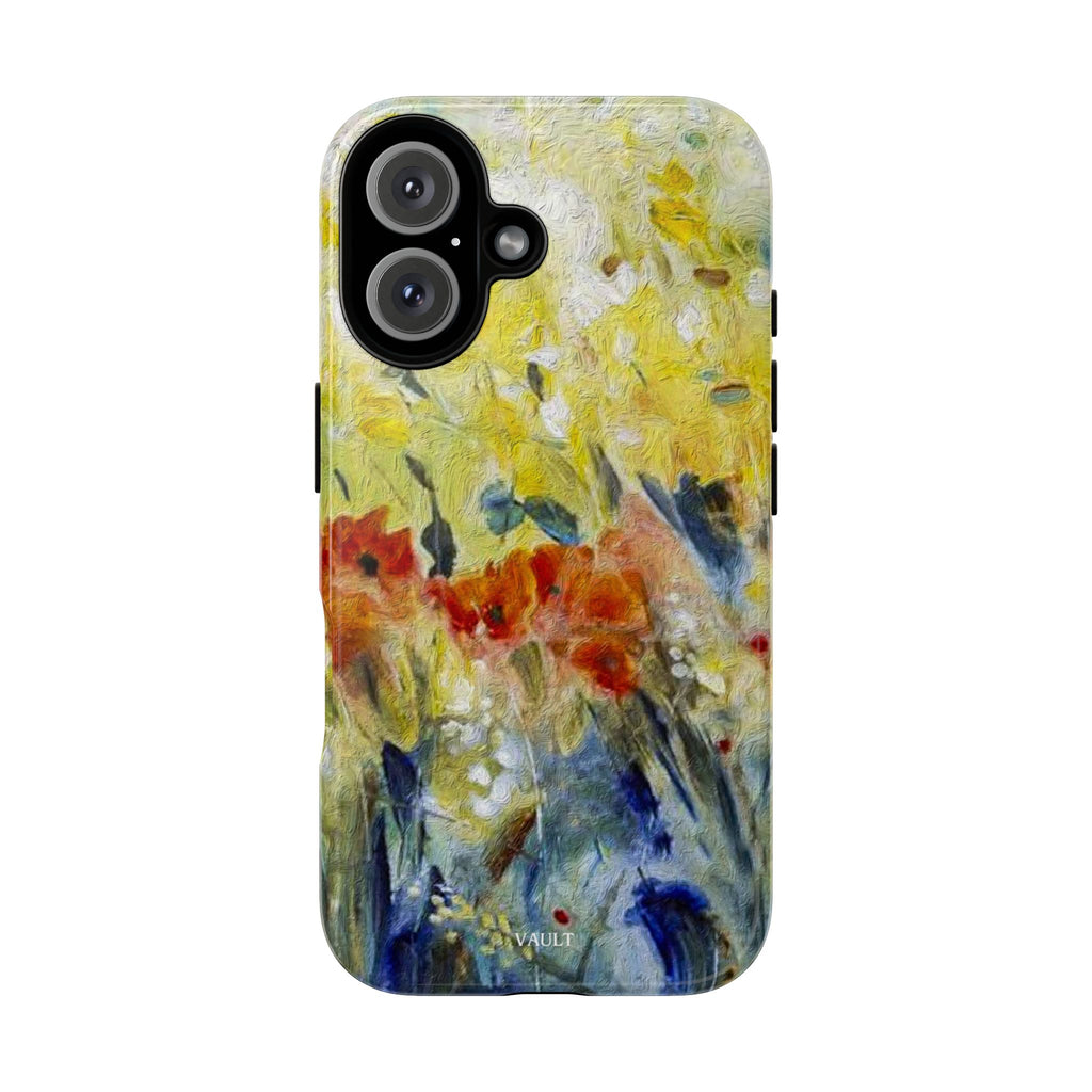 Floral Watercolor Phone Case — Yellow Garden Tough Cases