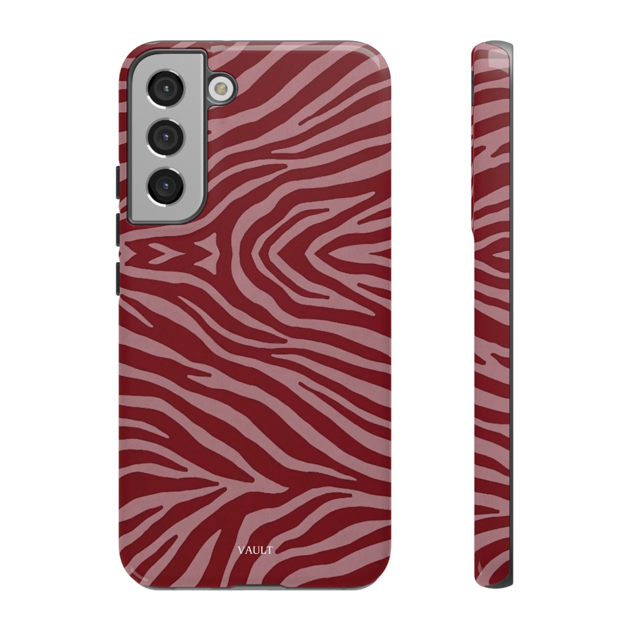 Red Zebra Print Tough Phone Case