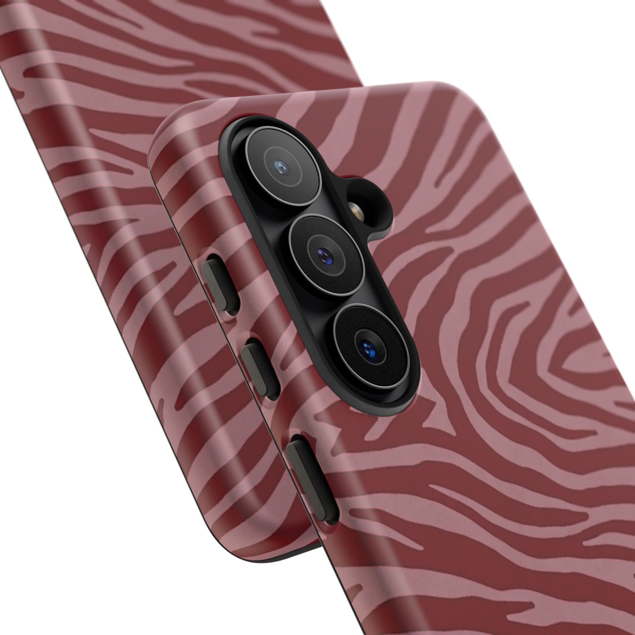 Red Zebra Print Tough Phone Case