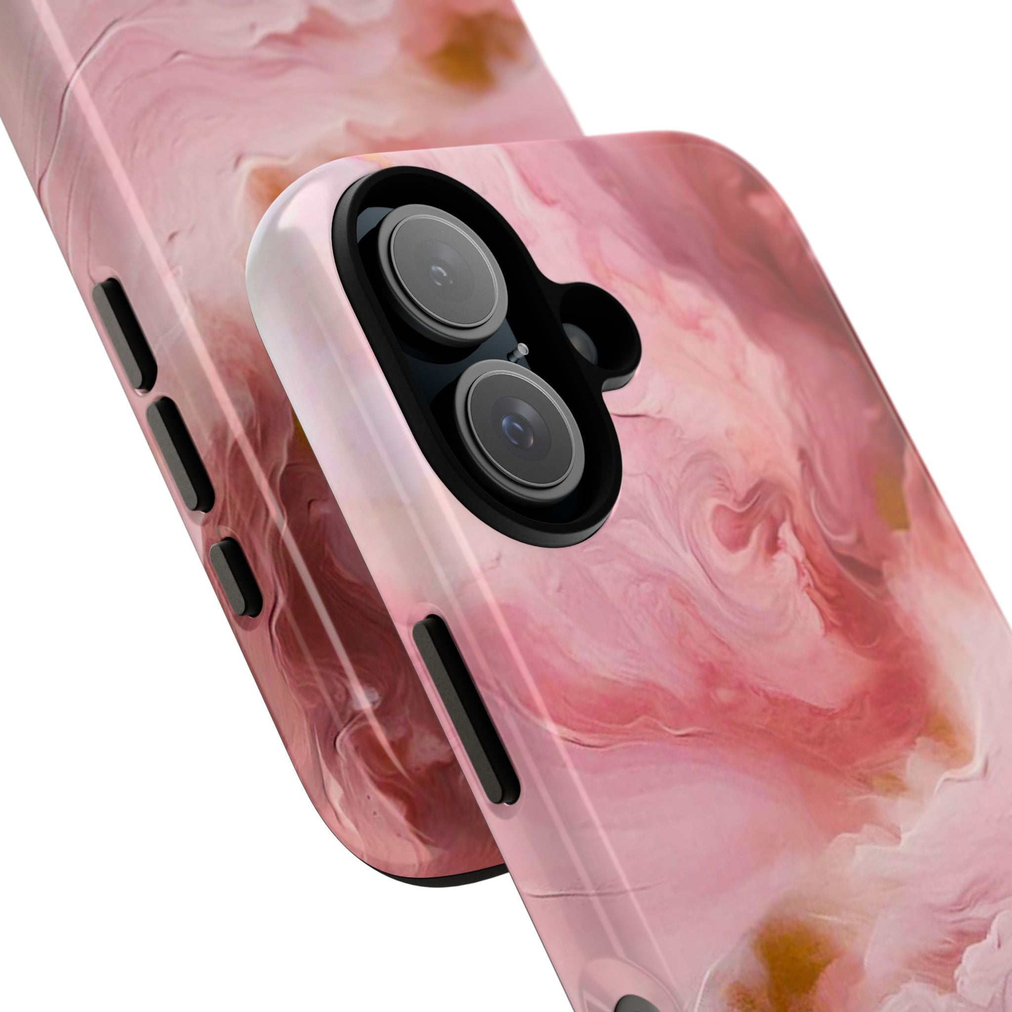 Pink Marble Tough Phone Case — Protective Artistic Phone Cover