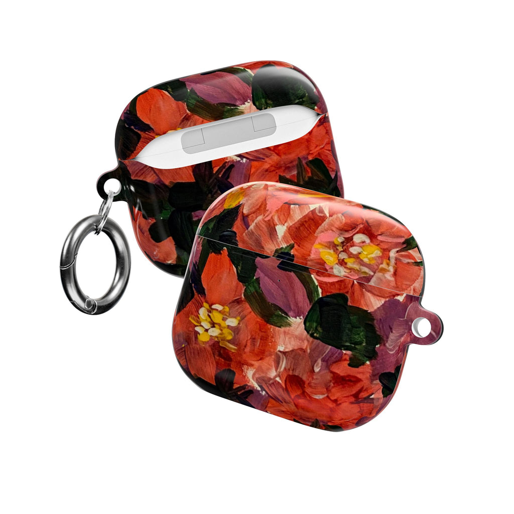 Floral Red Bloom AirPod Case