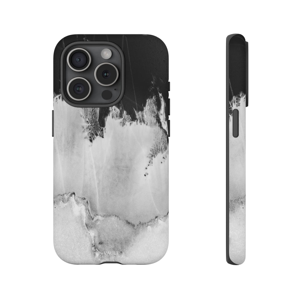 Marble Ink Tough Case — Black & White Abstract Phone Cover