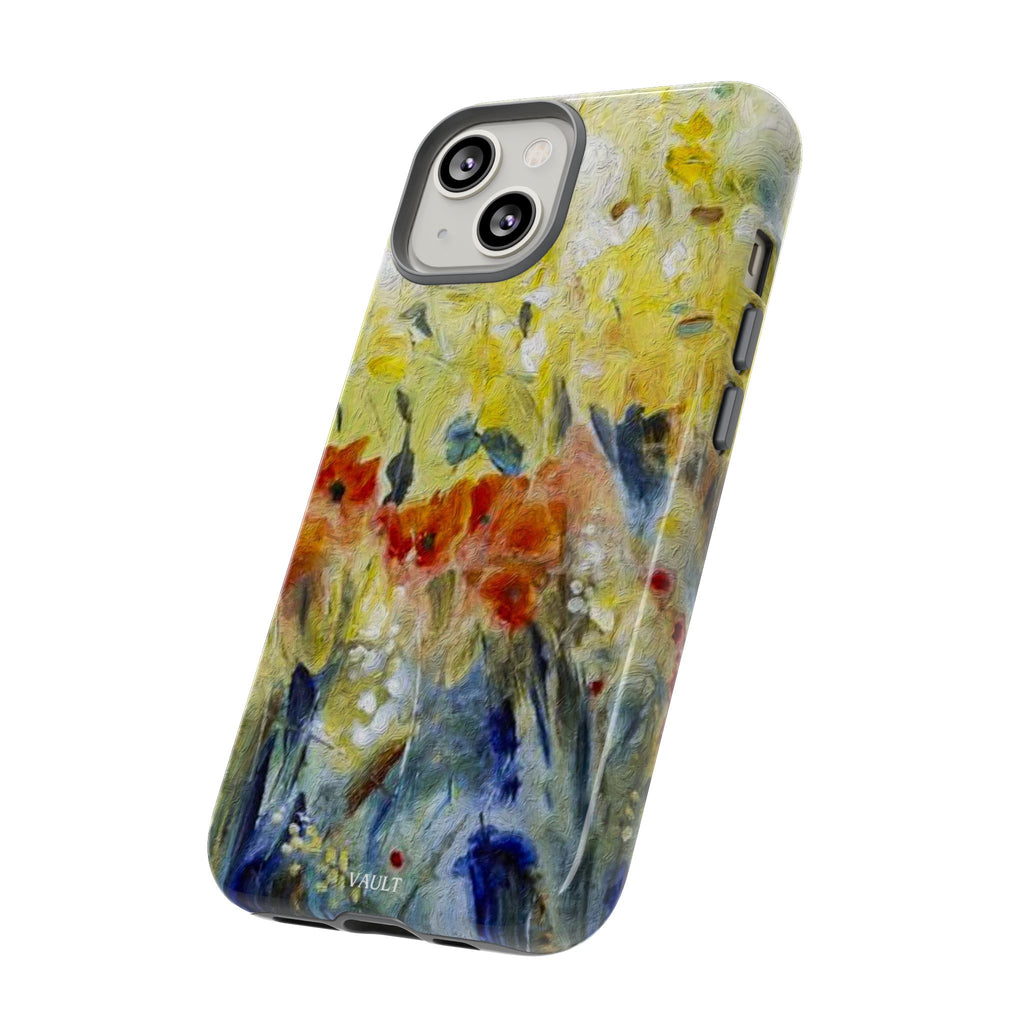 Floral Watercolor Phone Case — Yellow Garden Tough Cases