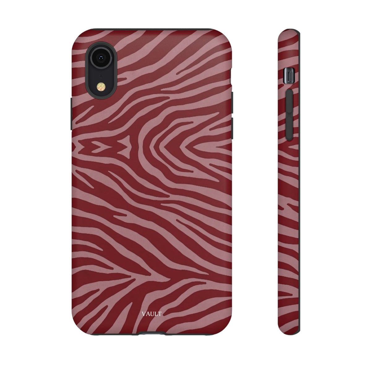 Red Zebra Print Tough Phone Case