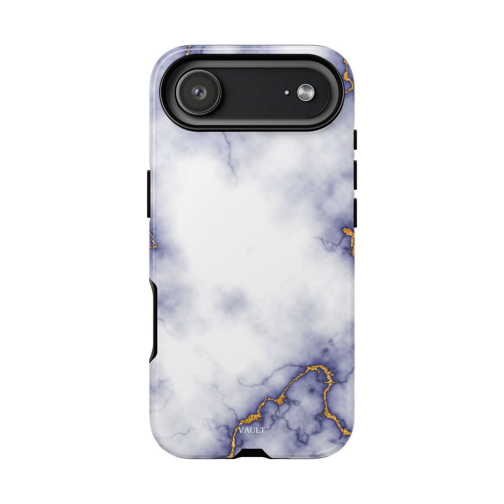 Purple Marble Tough Phone Case with Gold Veins