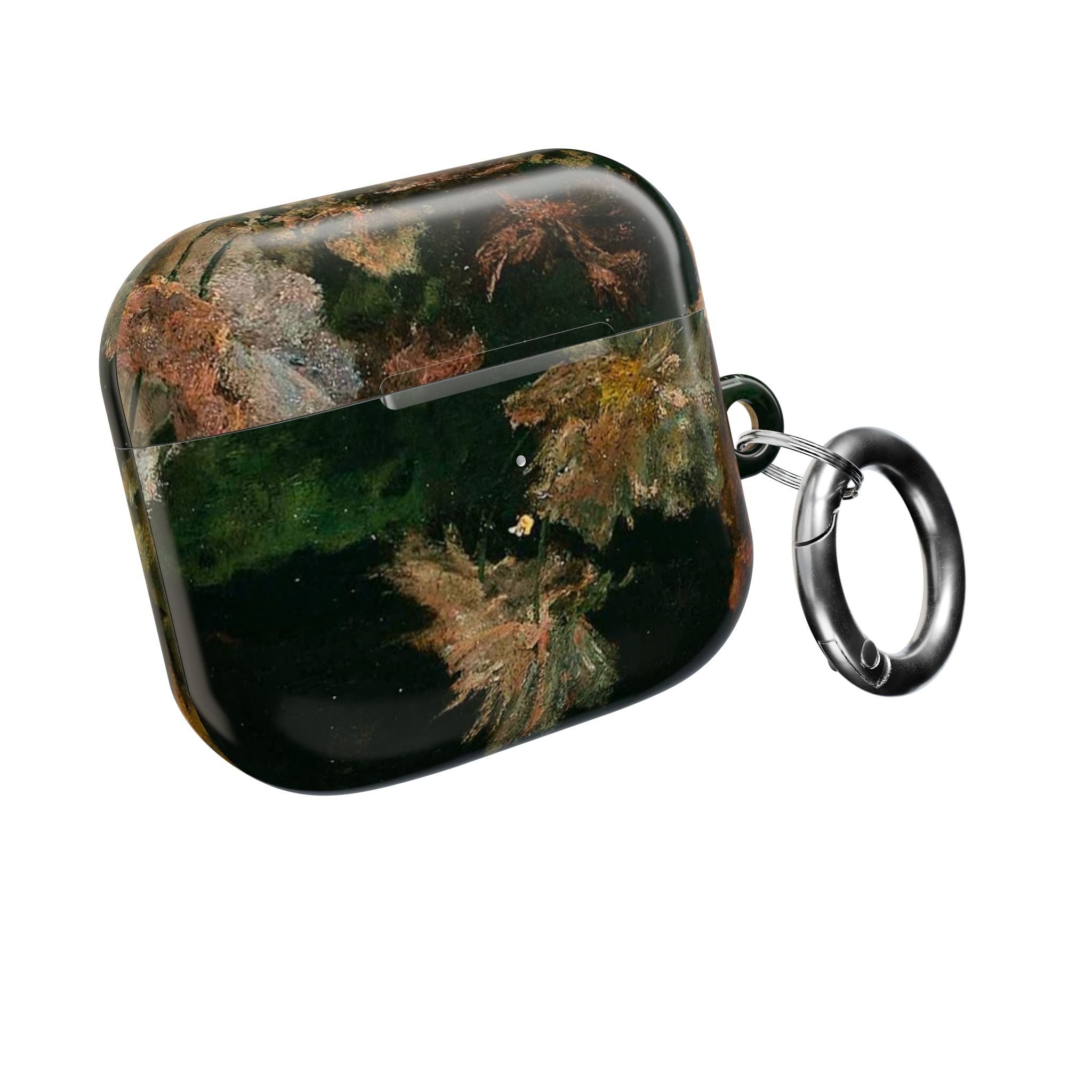 AirPods Case — Dark Green Brown Marble Protective Cover