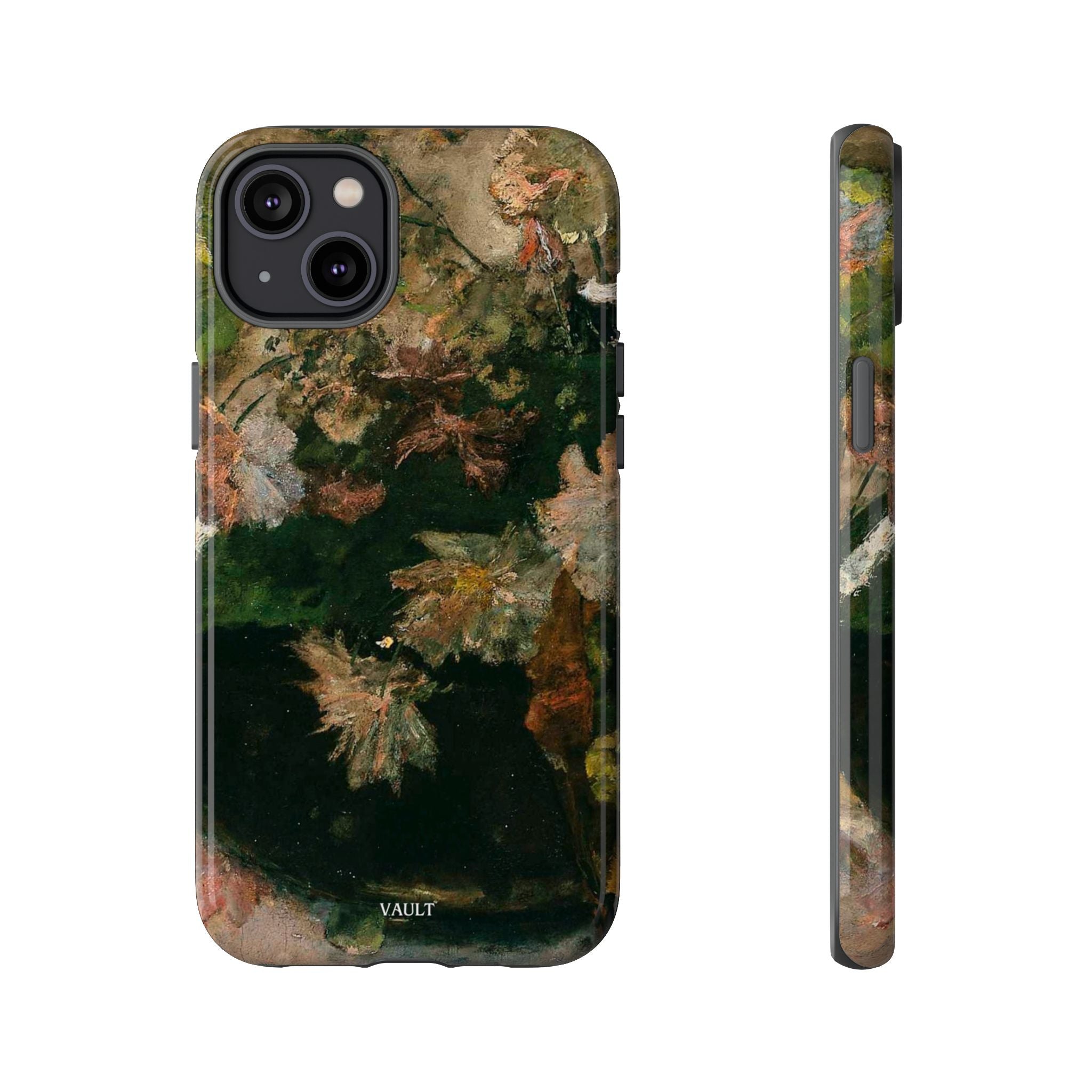 Floral Painterly Tough Phone Case — Vintage Autumn Leaves Phone Cover