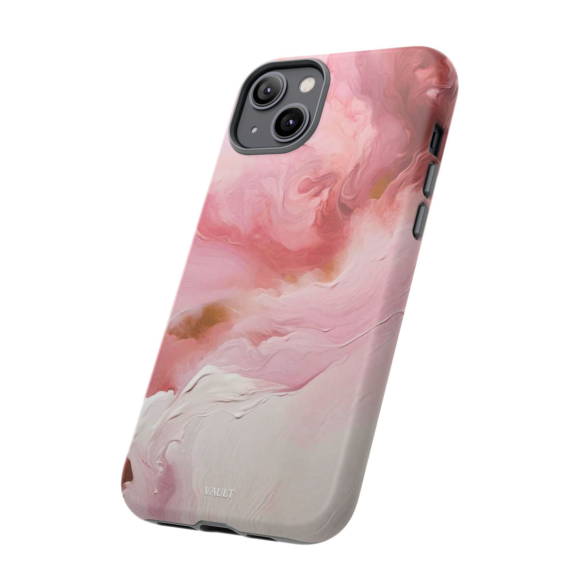 Pink Marble Tough Phone Case — Protective Artistic Phone Cover