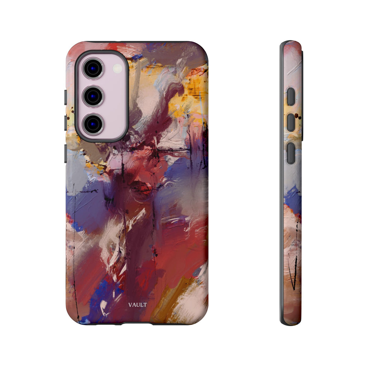 Abstract Brushstroke Tough Phone Case — Colorful Protective iPhone Cover