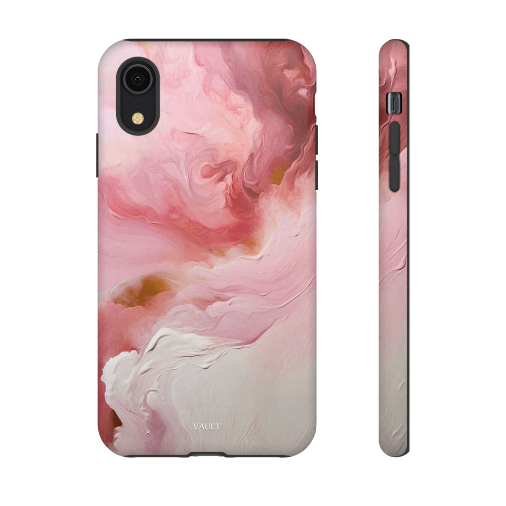 Pink Marble Tough Phone Case — Protective Artistic Phone Cover