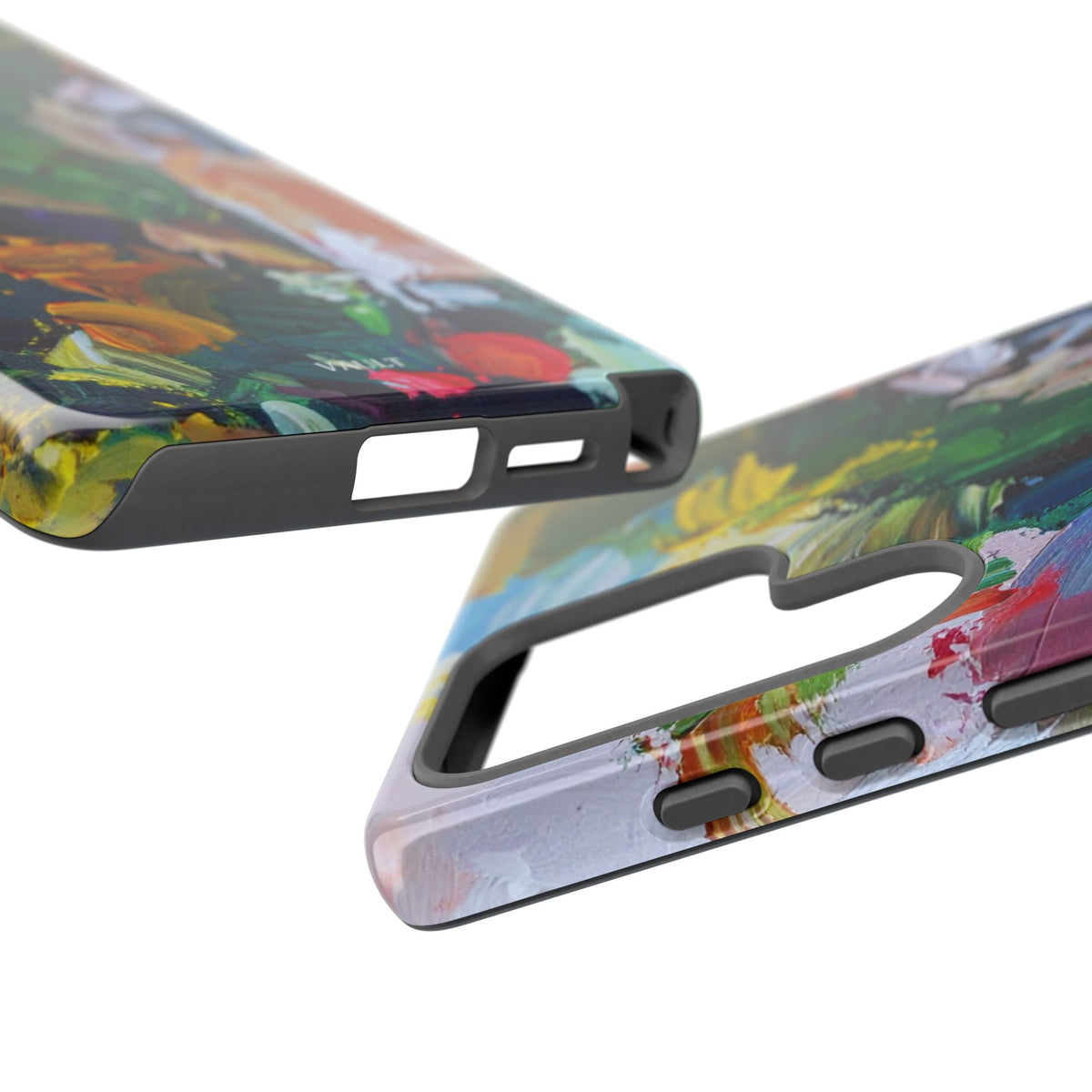 Abstract Paint Brushstroke Phone Case — Colorful Artistic Tough Case