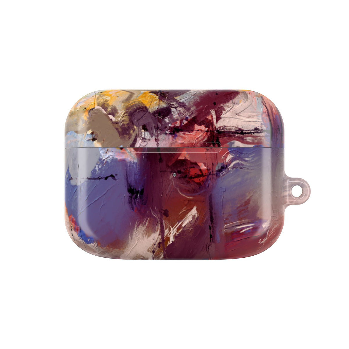Abstract Paint Splash AirPod Case — Colorful Artistic Protective Cover