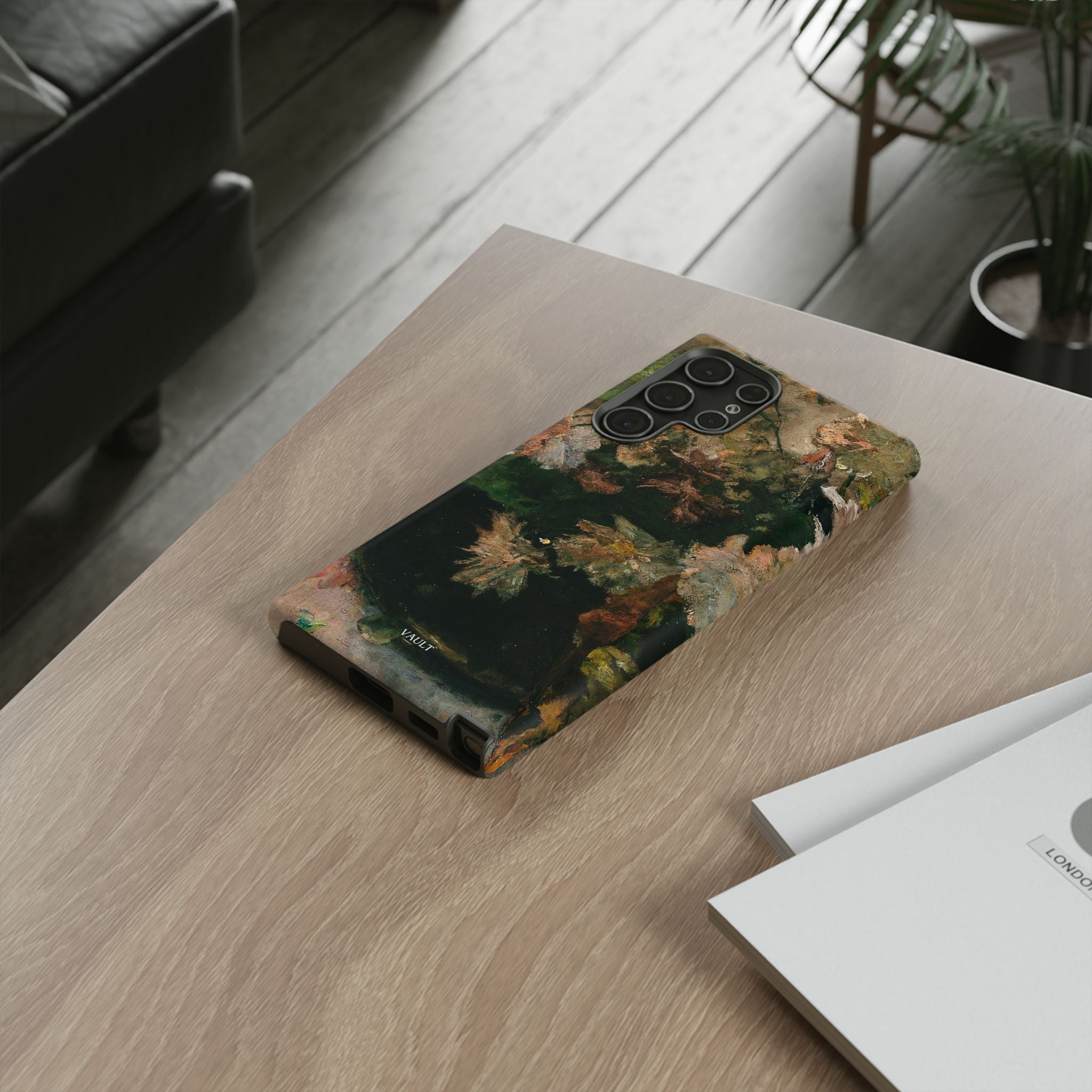 Floral Painterly Tough Phone Case — Vintage Autumn Leaves Phone Cover