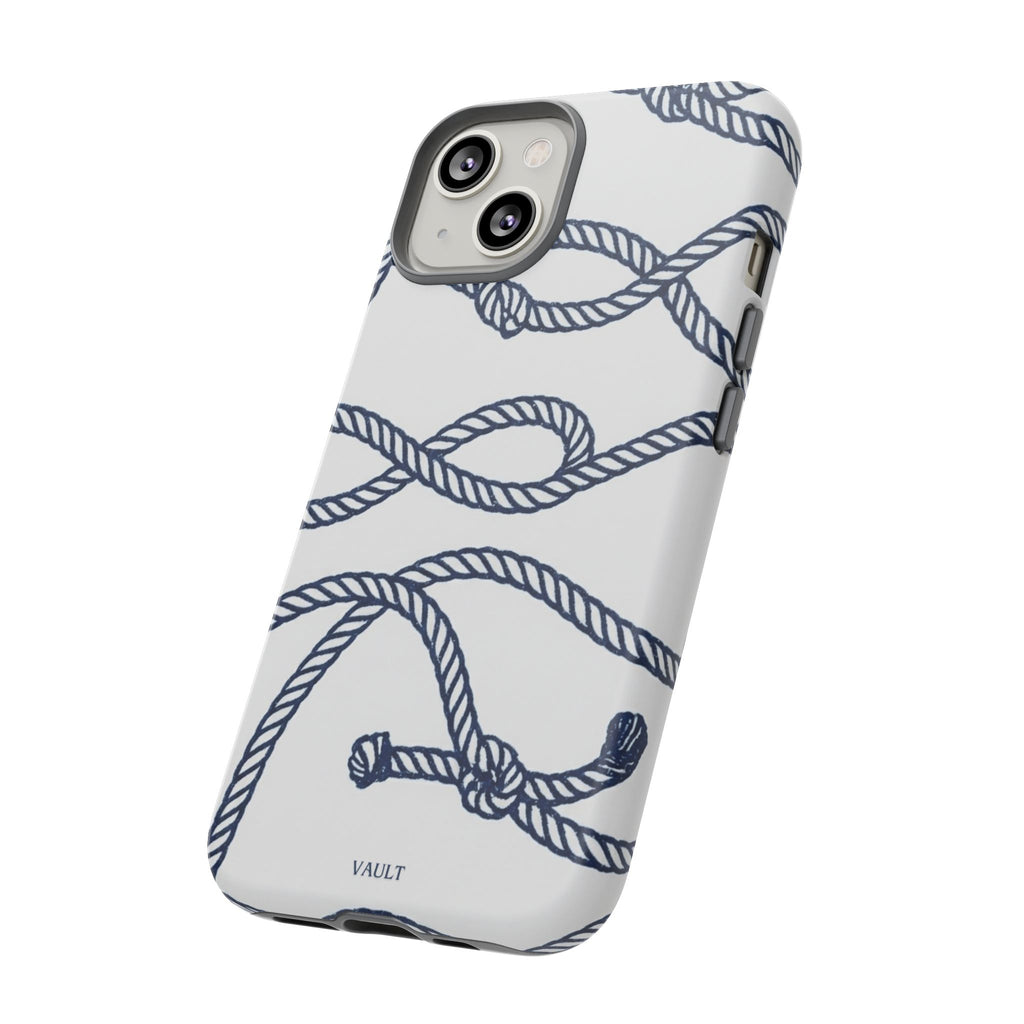 Nautical Rope Tough Case — Protective Phone Cover with Navy Knot Design