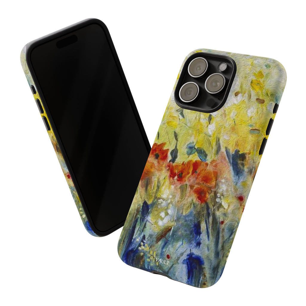 Floral Watercolor Phone Case — Yellow Garden Tough Cases