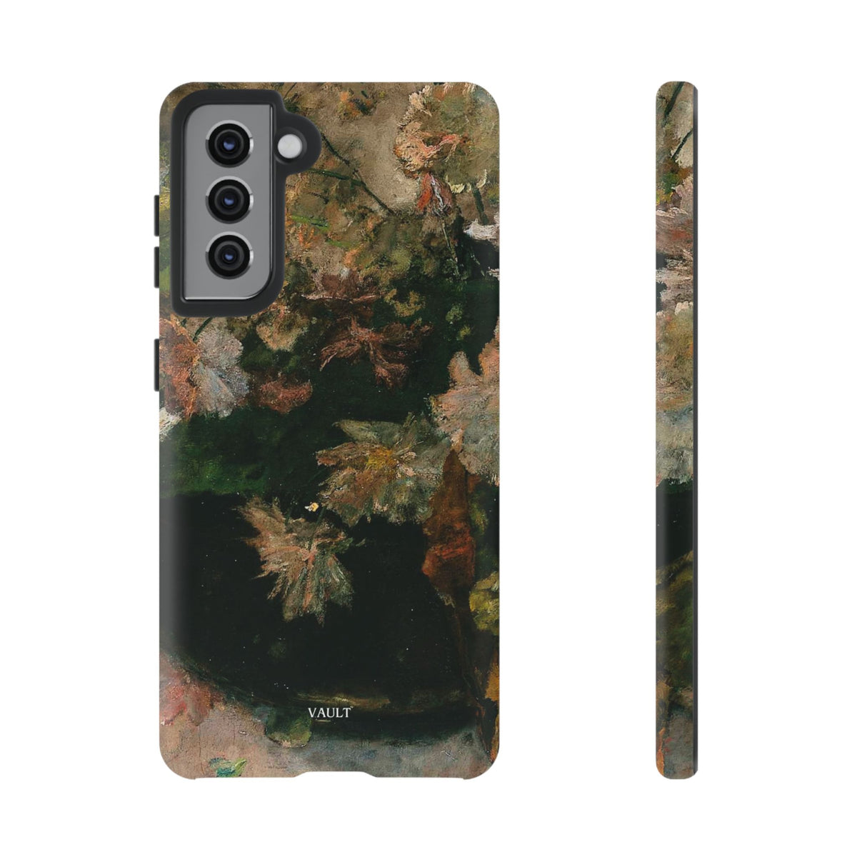 Floral Painterly Tough Phone Case — Vintage Autumn Leaves Phone Cover