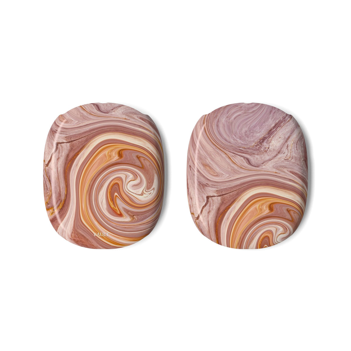 Marble Swirl AirPods Max Case — Pink & Gold Protective Covers