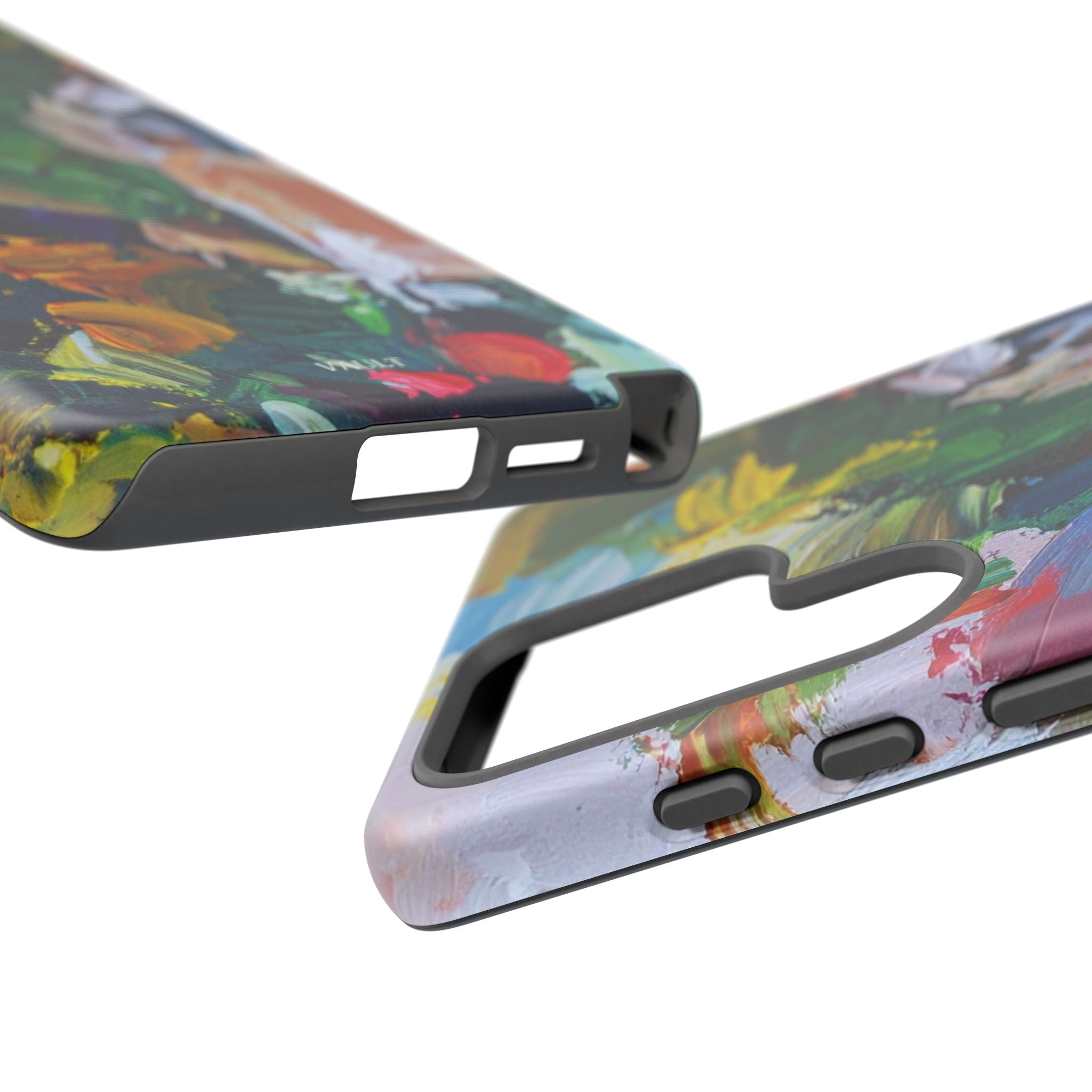 Abstract Paint Brushstroke Phone Case — Colorful Artistic Tough Case