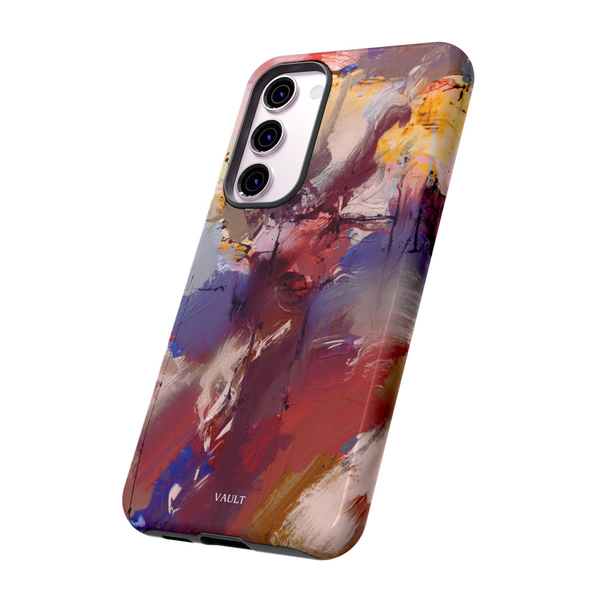 Abstract Brushstroke Tough Phone Case — Colorful Protective iPhone Cover