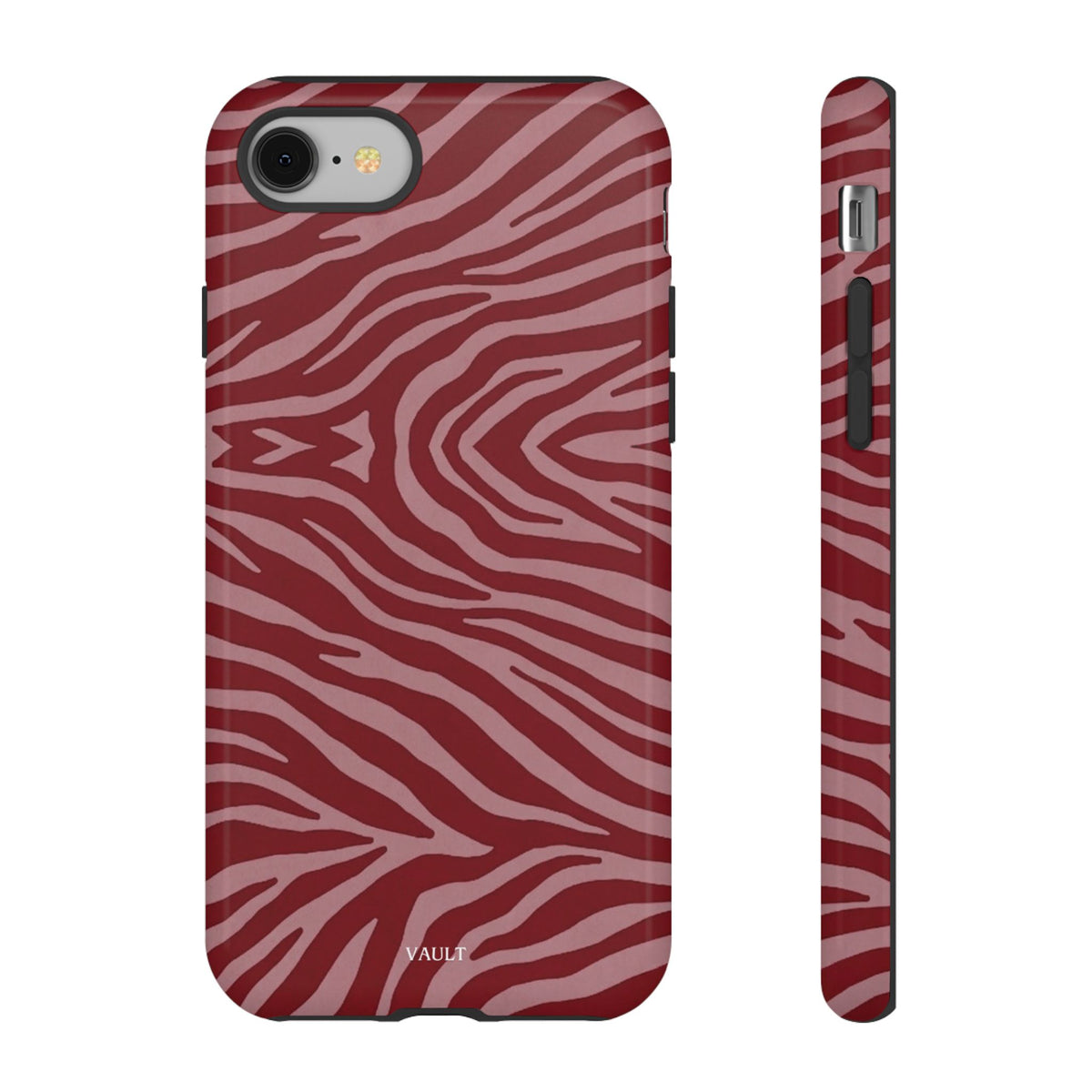 Red Zebra Print Tough Phone Case