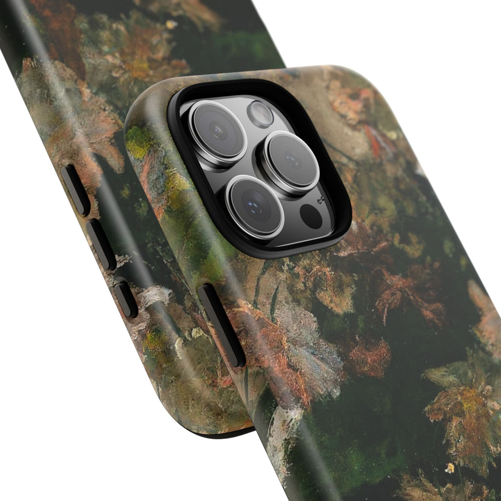 Floral Painterly Tough Phone Case — Vintage Autumn Leaves Phone Cover