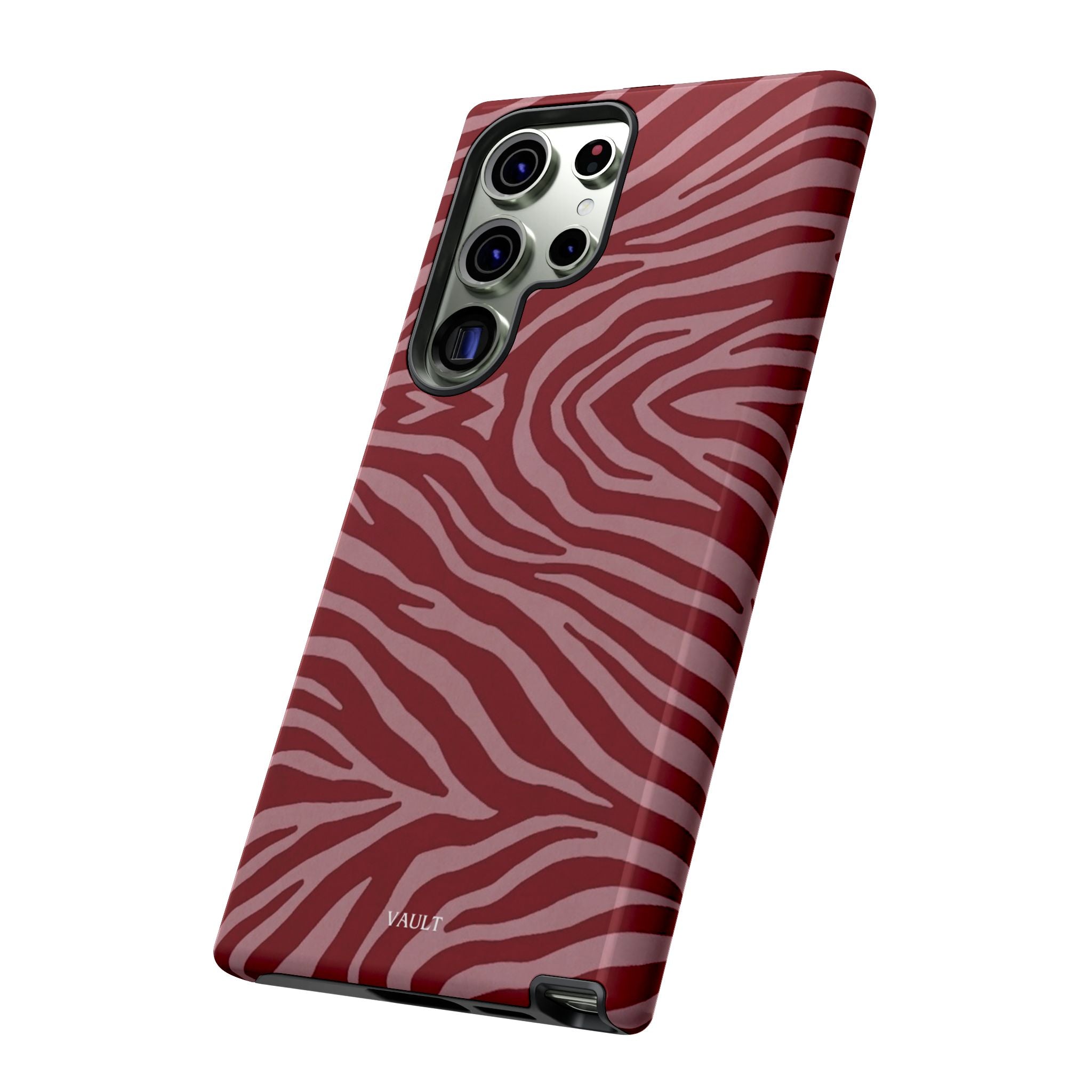 Red Zebra Print Tough Phone Case