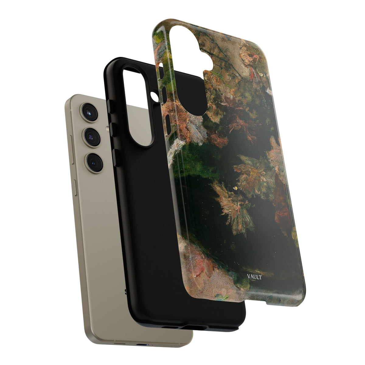 Floral Painterly Tough Phone Case — Vintage Autumn Leaves Phone Cover