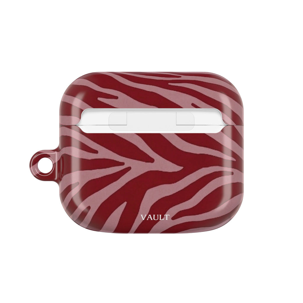 Red Zebra Print AirPod Case – Stylish Protective Charging Case Cover