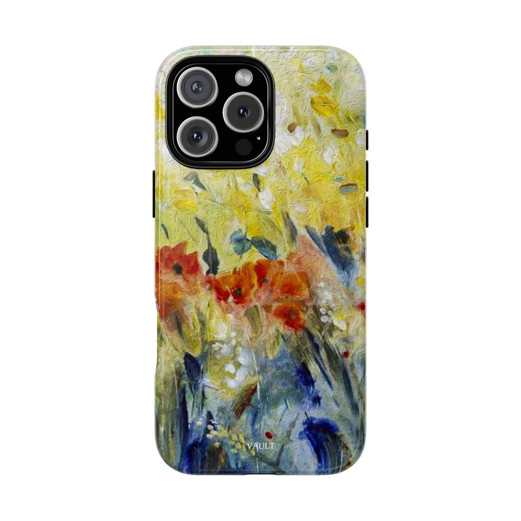 Floral Watercolor Phone Case — Yellow Garden Tough Cases